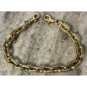 Coach Brass Chain Link Strap!